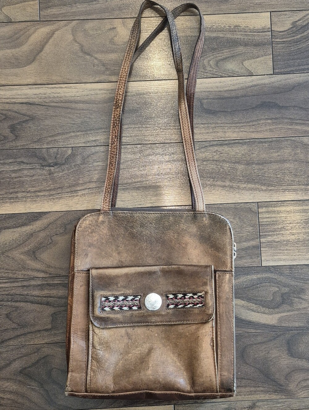 FORCE TEN WEST Leather Shoulder Bag